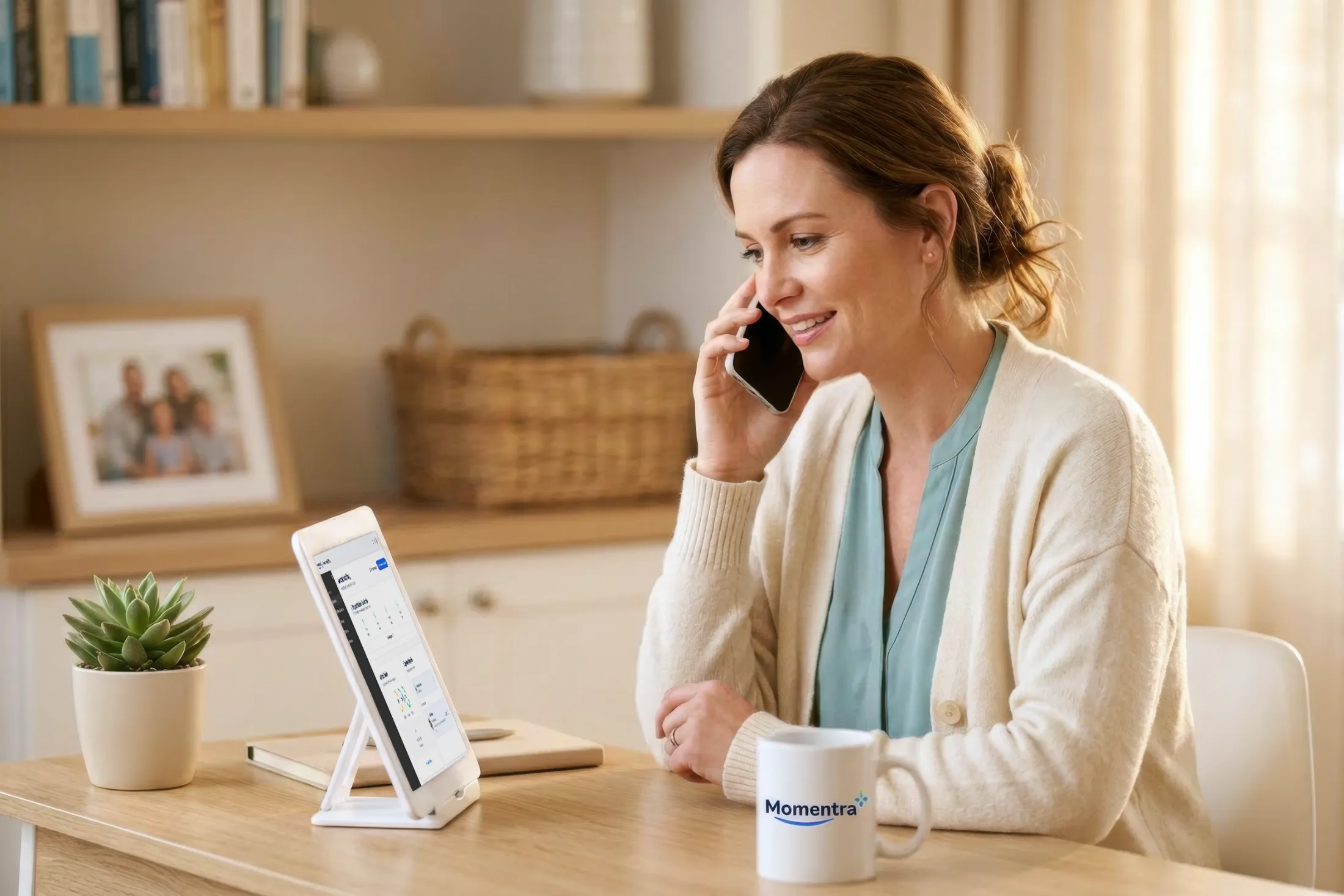 A Momentra Care Ambassador building a trusted, personal relationship with an older adult.