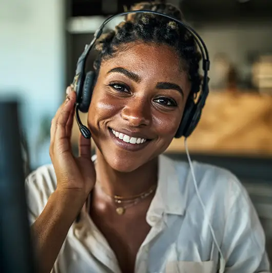 Care Ambassador on a video call with an older adult